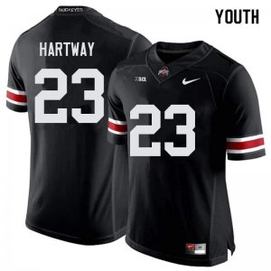 Youth Ohio State Buckeyes #23 Michael Hartway Black Nike NCAA College Football Jersey Fashion ULM6444XZ